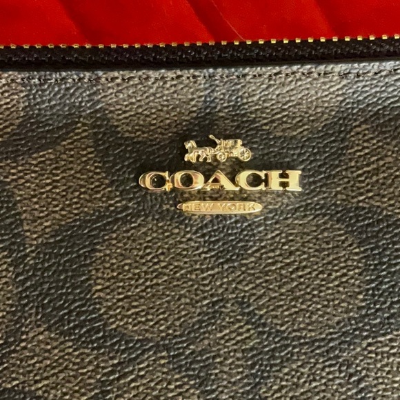 Coach Signature Double Zip Wristlet/Wallet NWT - Picture 3 of 7